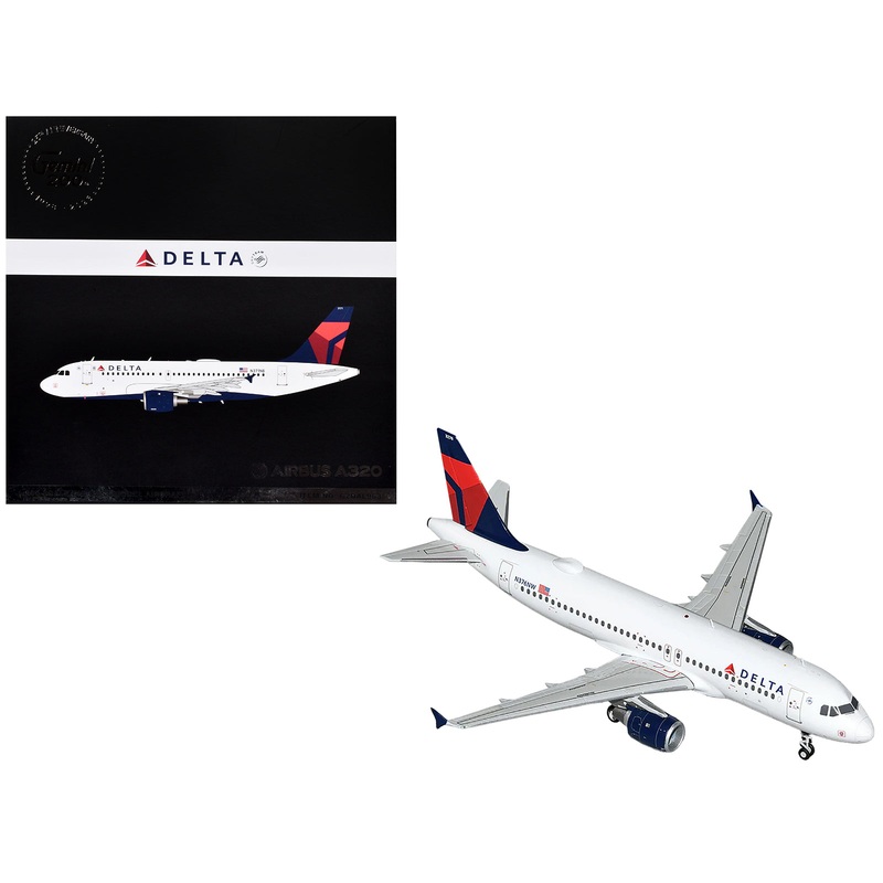 Airbus A320 Commercial Aircraft “Delta Air Lines” (N376NW) White with Red and Blue Tail “Gemini 200” Series 1/200 Diecast Model Airplane by GeminiJets