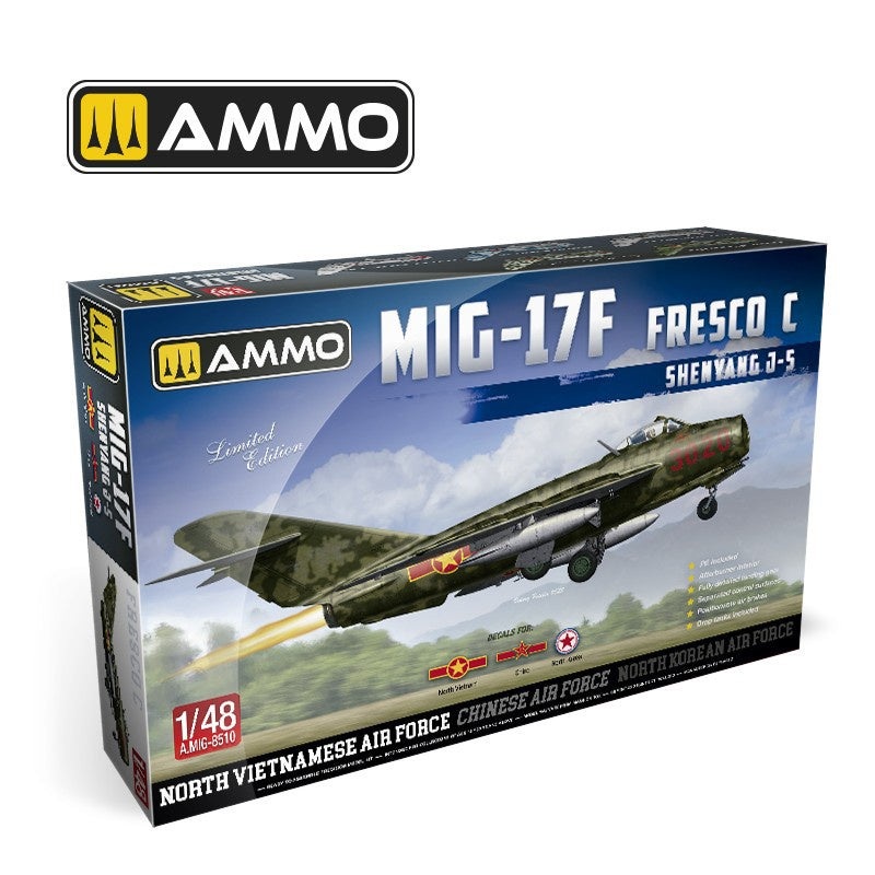 AMMO – 1/48 MiG-17F Shenyang J-5 Vietnam-China-North Korea