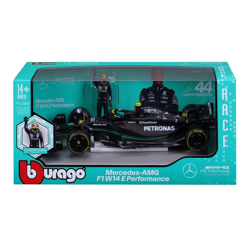 Burago – 1/24 Mercedes AMG F1 W14 2023 w/ Driver #44 L.Hamilton