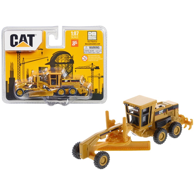 CAT Caterpillar 163H Motor Grader Yellow 1/87 (HO) Diecast Model by Diecast Masters