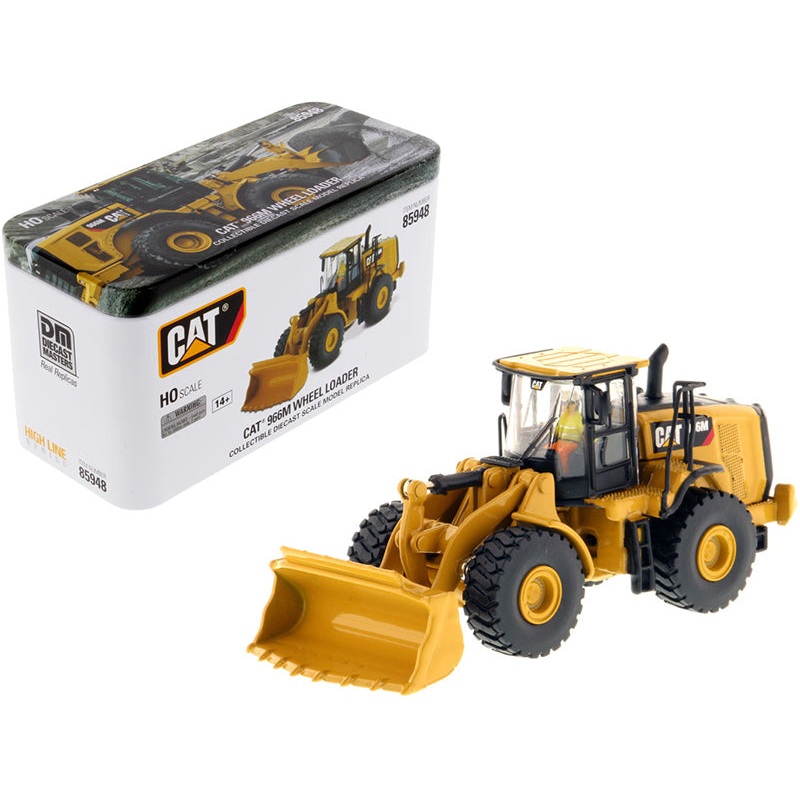CAT Caterpillar 966M Wheel Loader with Operator “High Line” Series 1/87 (HO) Scale Diecast Model by Diecast Masters