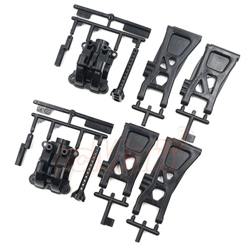 Tamiya – TT02B Reinforced Gear Covers & Lower Sus Arms (2)