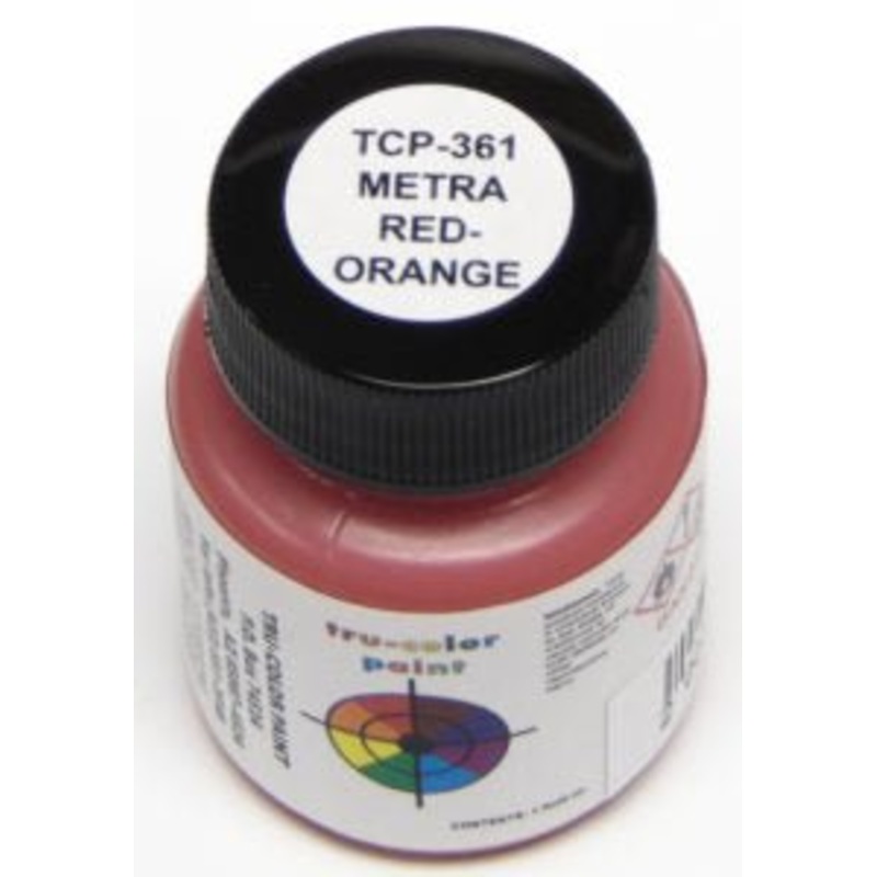 Tru Color TCP-361 Metra Red-Orange, Paint 1 ounce