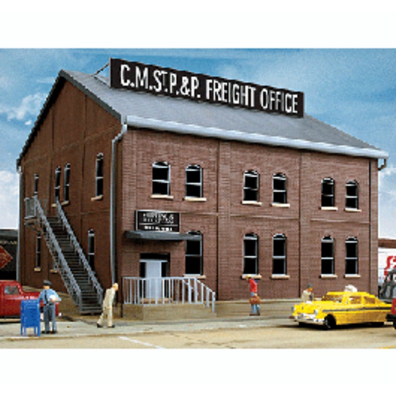 Walthers #933-2953 Brick Freight Office — Kit