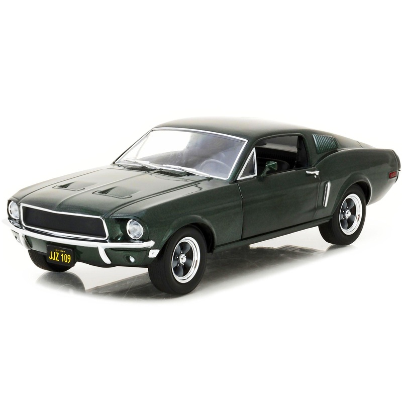 1968 Ford Mustang GT Fastback Highland Green Metallic 1/24 Diecast Model Car by Greenlight