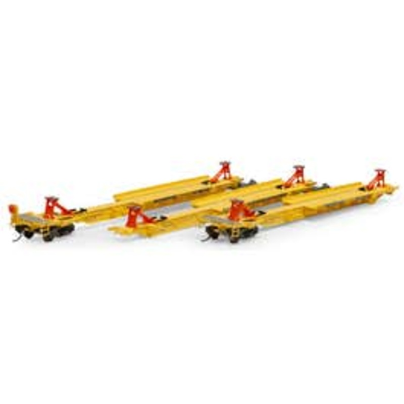 Athearn #15534 HO Primed for Grime 57 Trinity 3-Unit Spine Car – TTRX #360999