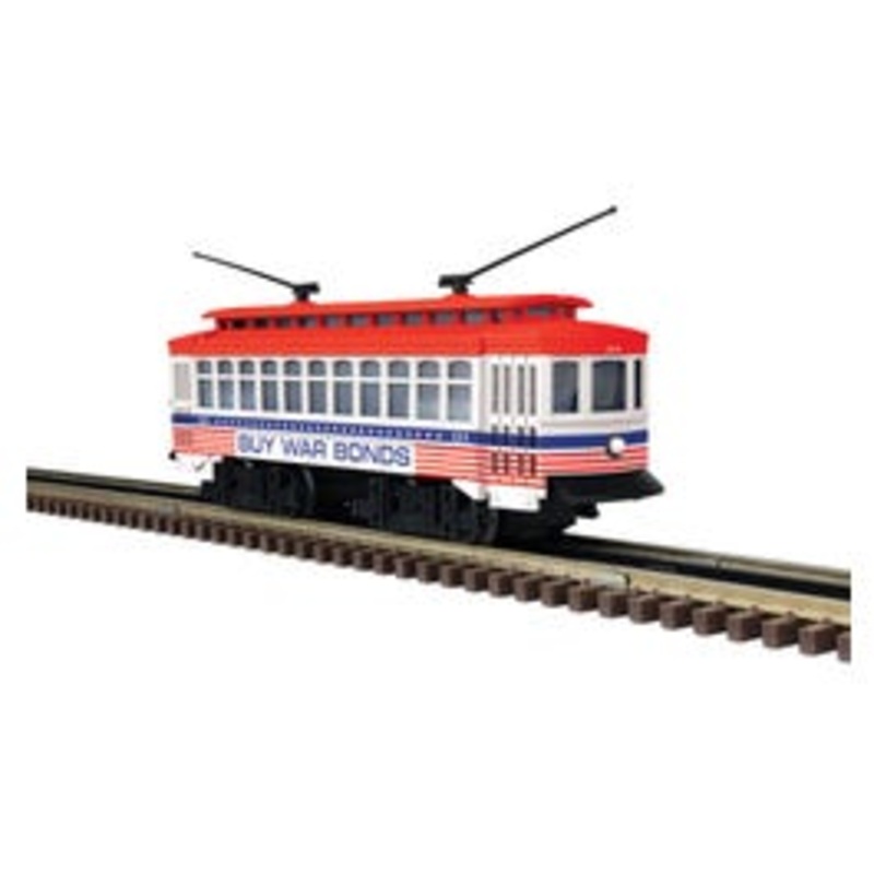 Atlas 1001200 O INDUSTRIAL RAIL TROLLEY BUY WAR BONDS [WWII] #124