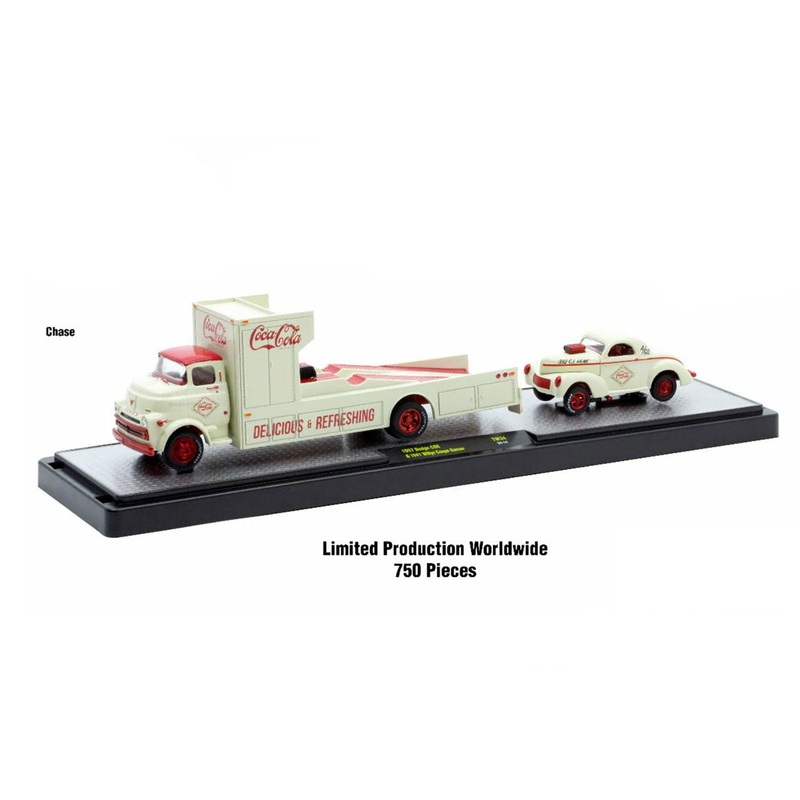 Auto Haulers “Coca-Cola” Set of 3 pieces Release 34 Limited Edition to 8000 pieces Worldwide 1/64 Diecast Models by M2 Machines
