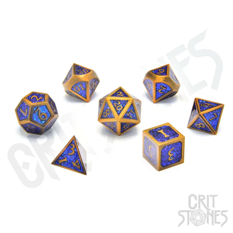 CritStones – Metal RPG Dice Set – Warlock’s Writ