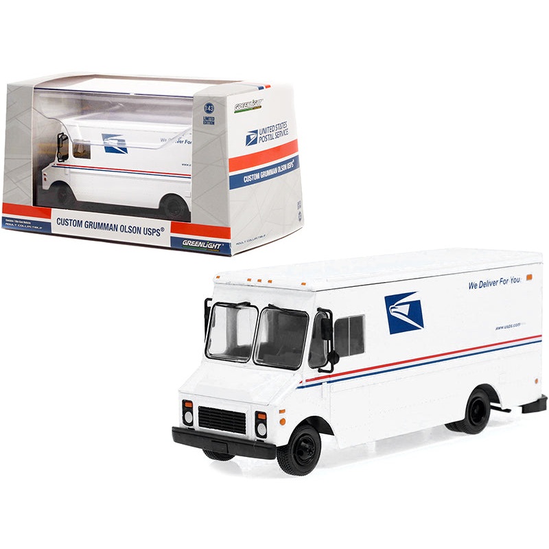 Grumman Olson Custom Delivery Truck White USPS “United States Postal Service” 1/43 Diecast Model by Greenlight