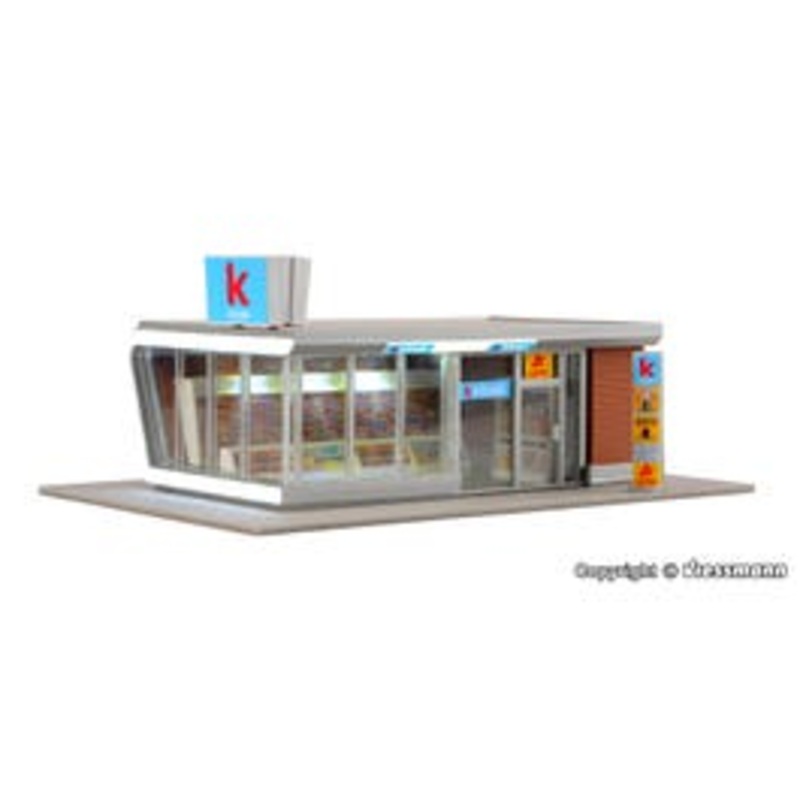 Kibri 39008  HO Modern kiosk incl. LED lighting kit