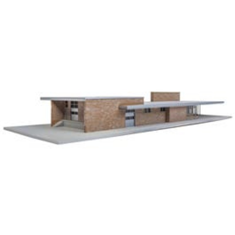 Walthers #933-4064 Modern Brick Santa Fe Station — Kit