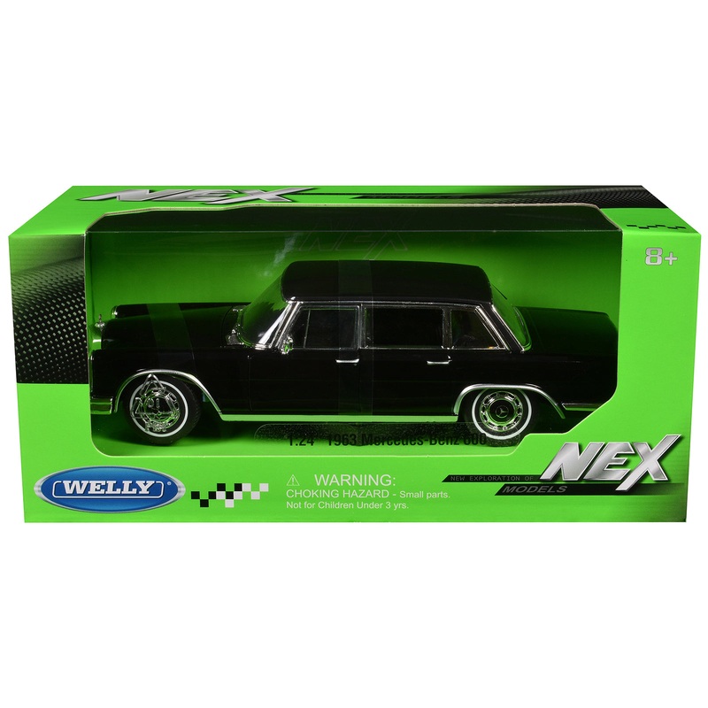 1963 Mercedes-Benz 600 Black “NEX Models” Series 1/24 Diecast Model Car by Welly