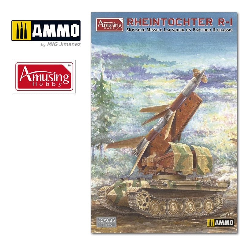 Amusing Hobby – 1/35 Rheintochter R-1 on Panther II Chassis