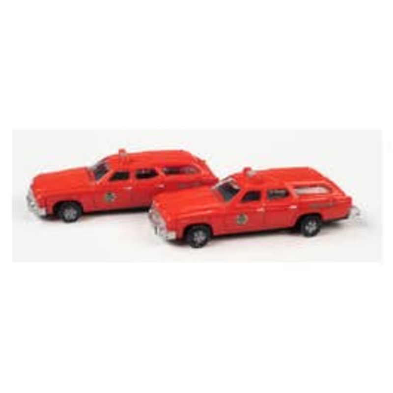 Classic Metal Works 50445 N 1974 BUICK ESTATE STATION WAGON 2-PACK (FIRE CHIEF)