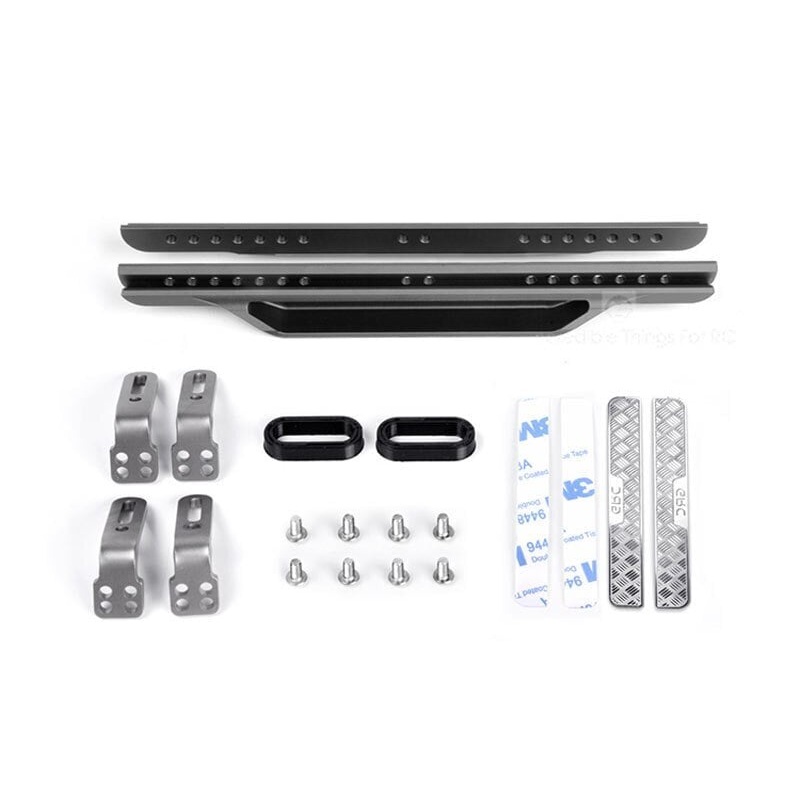 GRC – Crawler Metal Side Plate Pedal Guard Set Black For Traxxas TRX-4 Ford
