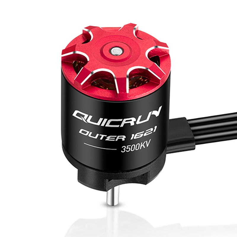 HobbyWing – QUICRUN Outer-1621SL-3500KV Brushless Motor Black For 1/24 RC Crawler