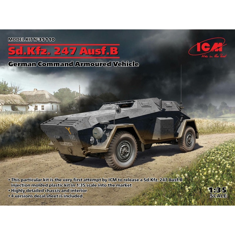 ICM – 1/35 Sd.Kfz. 247 Ausf.B German Command Armoured Vehicle