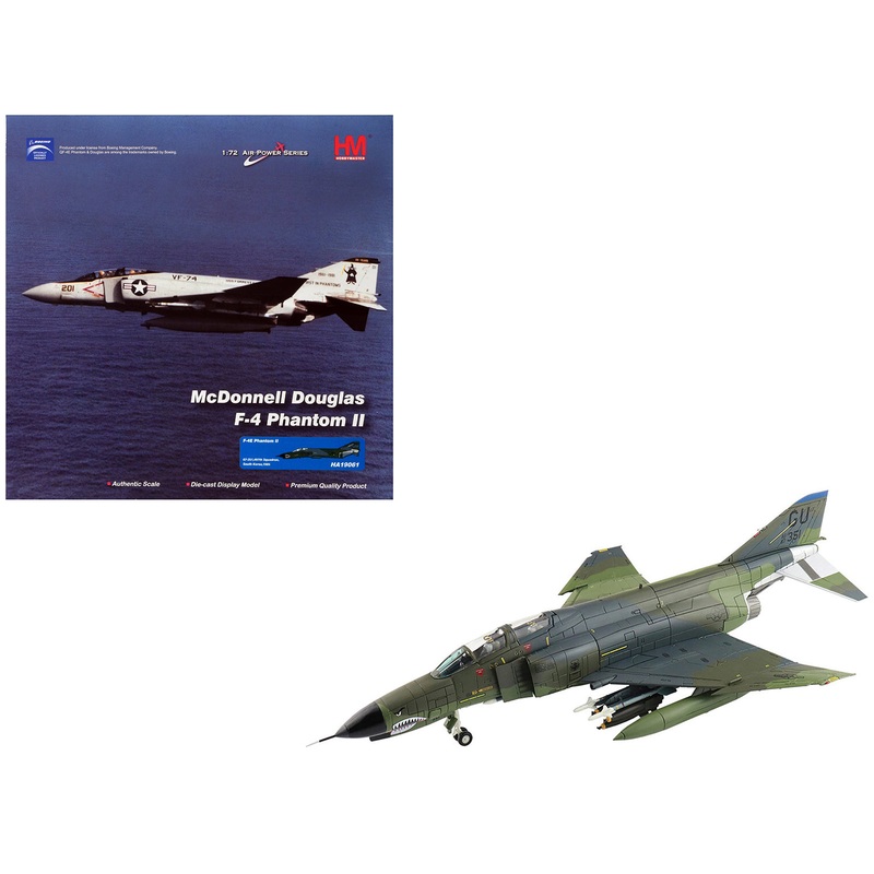 McDonnell Douglas F-4E Phantom II Fighter-Bomber Aircraft “497th Squadron South Korea” (1985) United States Air Force “Air Power Series” 1/72 Diecast Model by Hobby Master