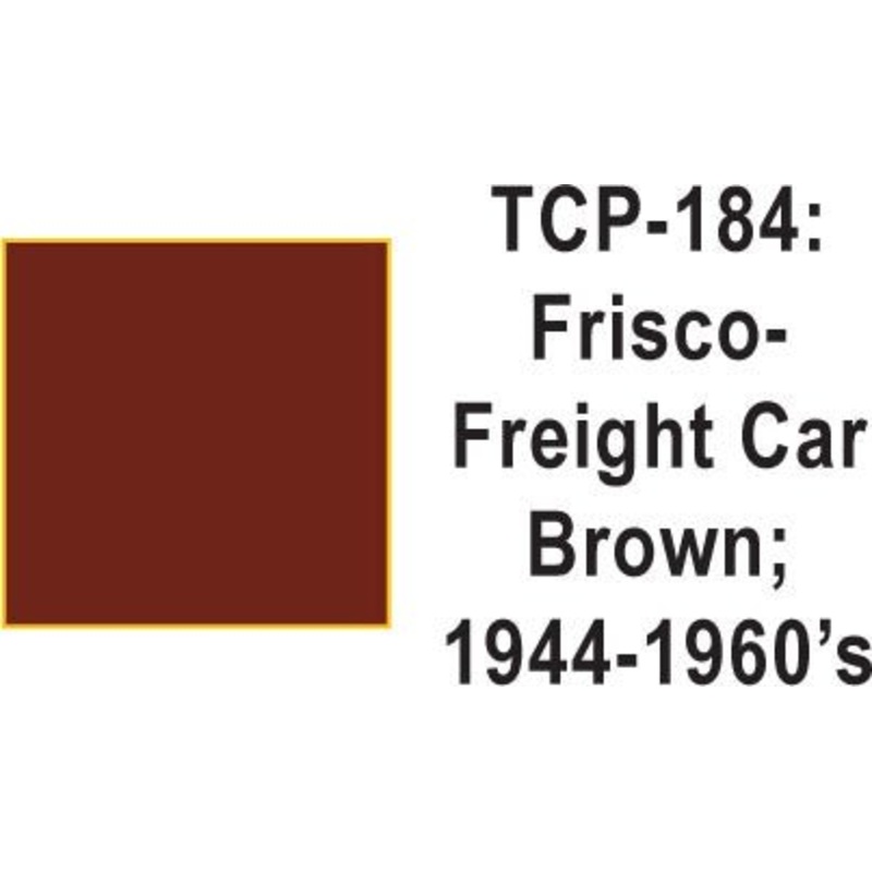 Tru Color TCP-184 Frisco 1944-60s Freight Car Brown Paint 1 ounce