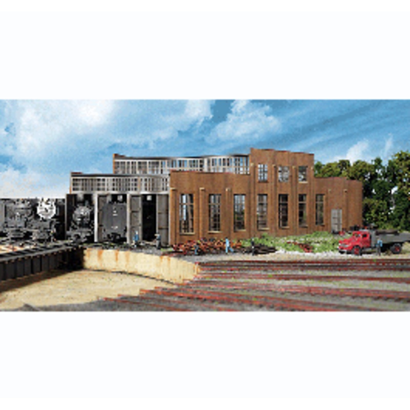 Walthers #933-2901 3 Stall Modern Roundhouse Addition — Kit