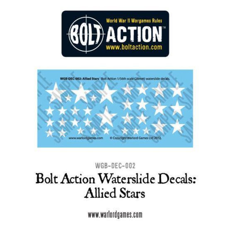 Warlord – Bolt Action: Decals – Allied Stars