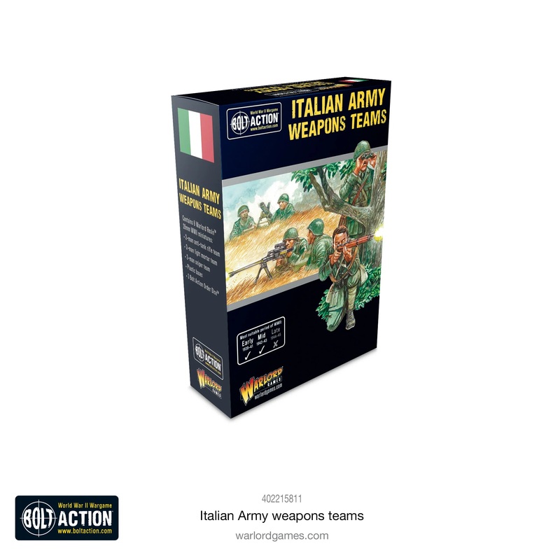Warlord – Bolt Action: Italian Army Weapons Teams