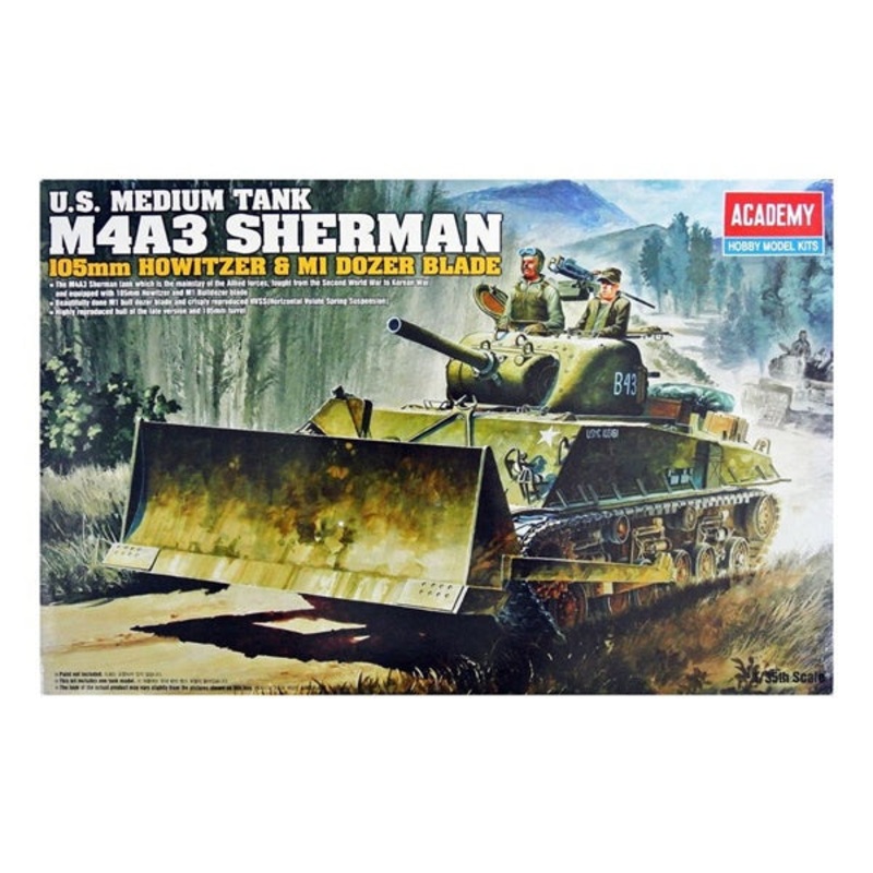 Academy – 1/35 M4A3 Sherman 105M w/Dozer Blade
