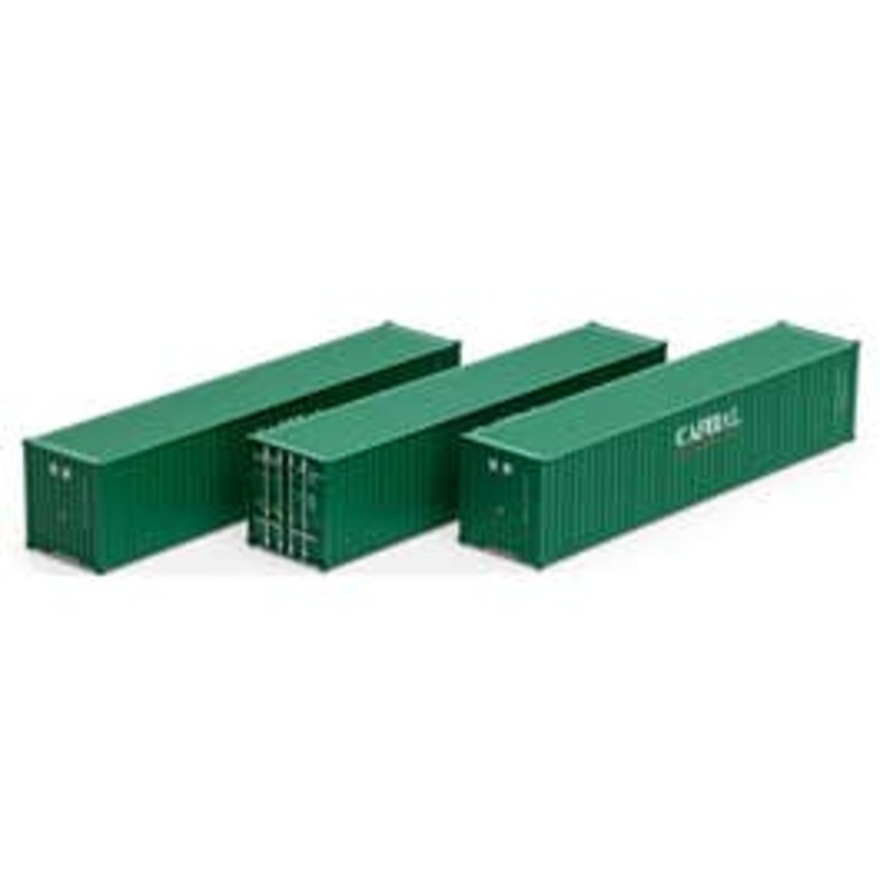 Athearn 16386  HO 40ft Low Cube Container – Capital (3 pack)