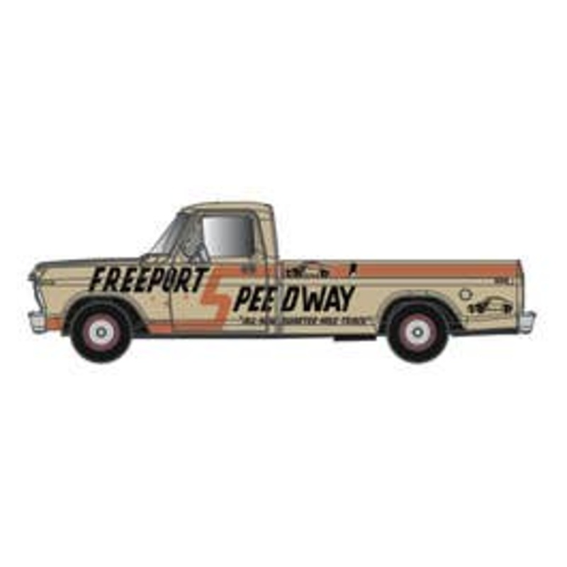 Atlas 3002493S  O FORD F-100 PICKUP TRUCK Freeport Speedway (Trainworld exclusive)