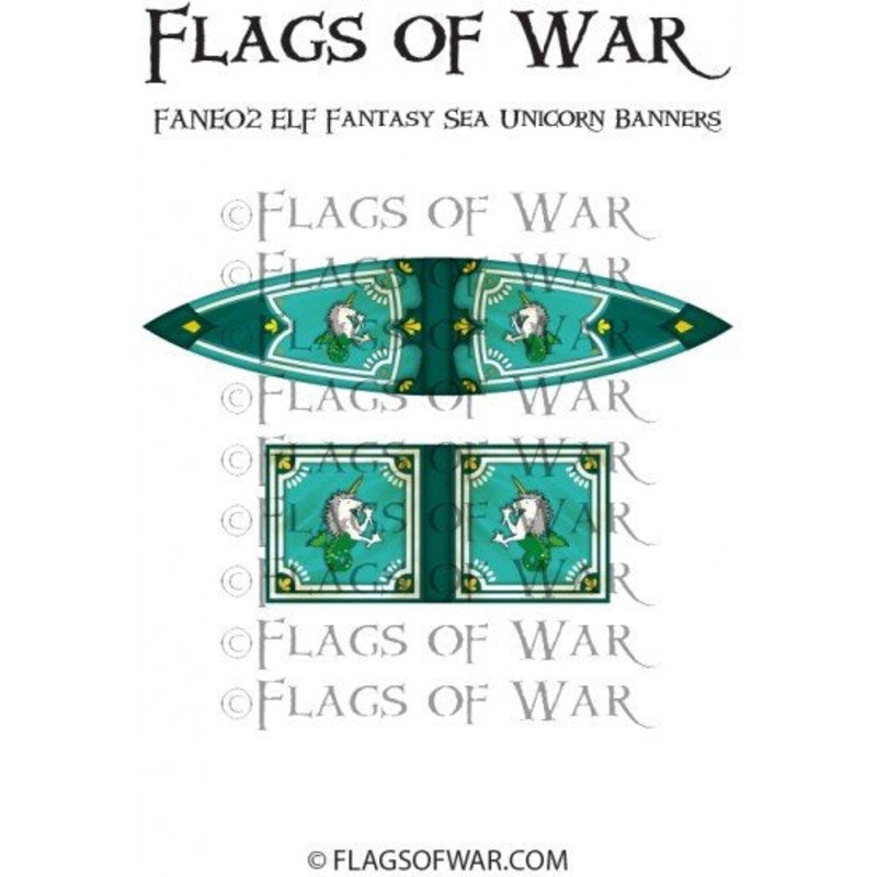 Flags of War – ELF Fantasy Sea Unicorn Banners