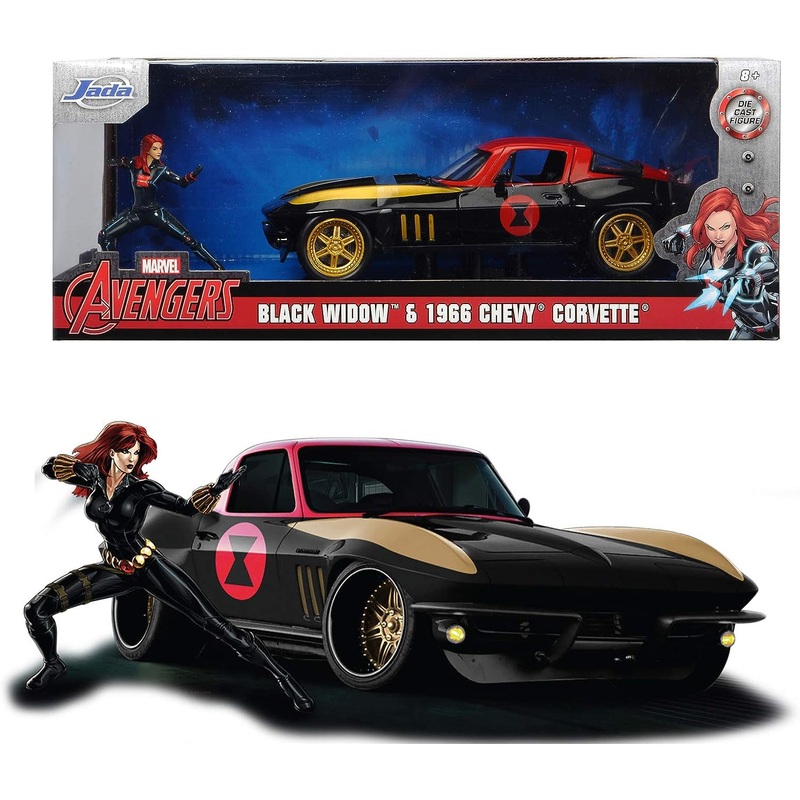 Jada – 1/24 Black Widow & Chevy Corvette 1966 (Marvel)