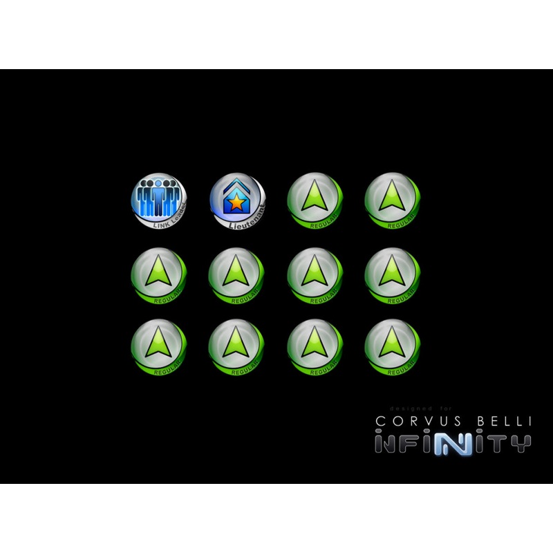 Micro Art Studio – N4 Infinity Tokens Regular Orders Green (12pc) P00266