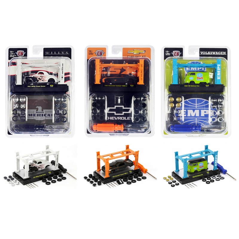 Model Kit 3 piece Car Set Release 58 Limited Edition to 8000 pieces Worldwide 1/64 Diecast Model Cars by M2 Machines