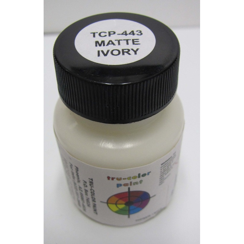 Tru Color TCP-443 Matte Ivory, Paint 1 ounce, For Railroad Towers