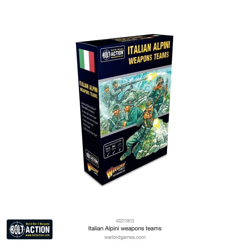 Warlord – Bolt Action: Italian Alpini Weapons Team