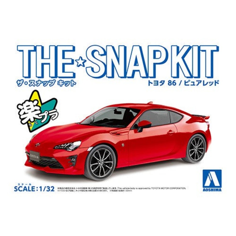 Aoshima – 1/32 Toyota 86 Pure Red (The Snap Kit)