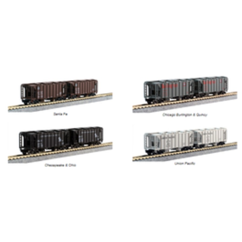 Kato #106-4700 Covered Hopper- 8 Car Hangar Set