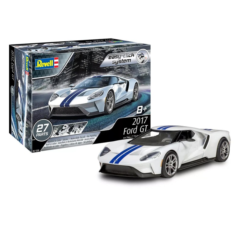Level 2 Easy-Click Model Kit 2017 Ford GT 1/24 Scale Model by Revell