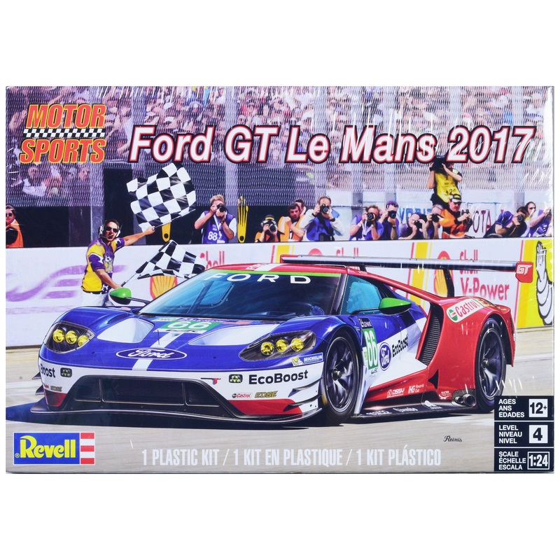 Level 4 Model Kit Ford GT “24 Hours of Le Mans” (2017) 1/24 Scale Model by Revell