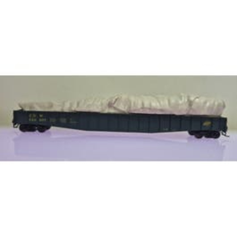 Micro Trains 10700100 N Scale Chicago and North Western 65 mill gondola With White House Christmas Tree Load