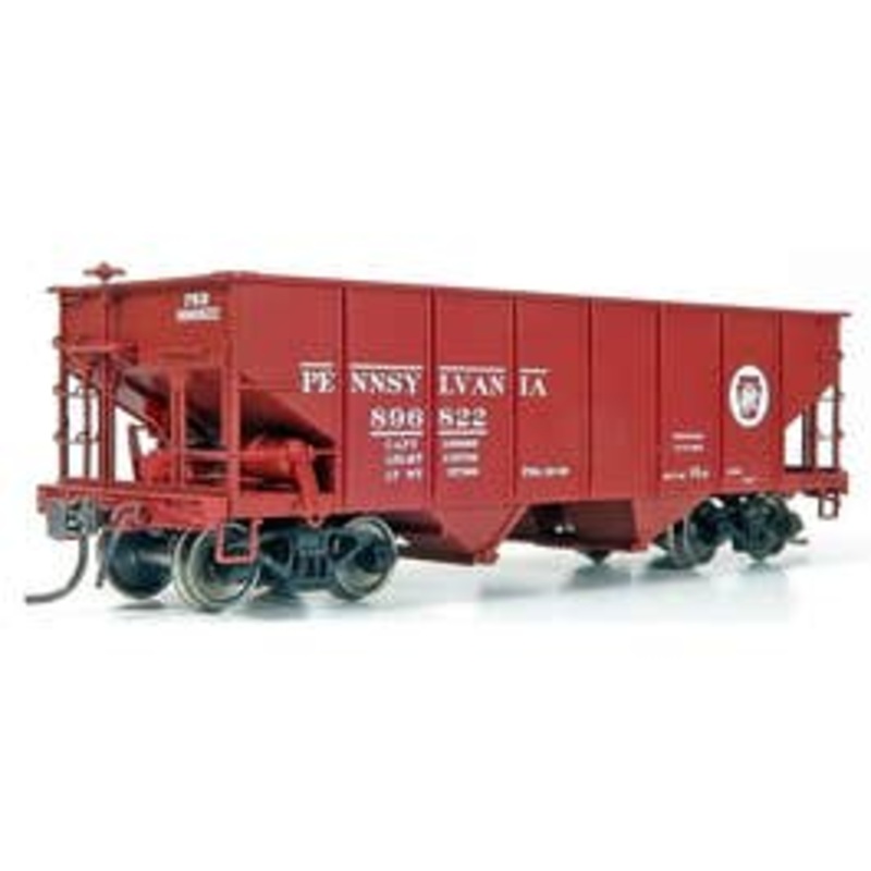 Rapido 148011A HO PRR GLa 2-Bay Hopper: PRR – Circle Keystone: Single Car