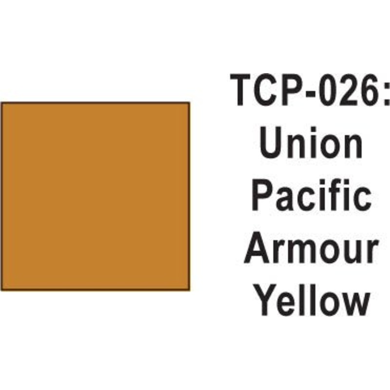 Tru Color TCP-26 Union Pacific Armour Yellow Paint 1 ounce