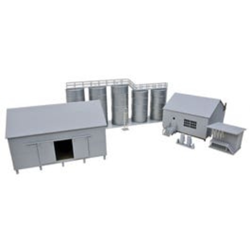 Walthers #933-4059 Trackside Oil Dealer With Storage Tanks — Kit