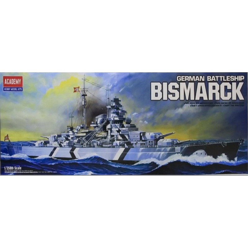 Academy – 1/350 Bismarck German Battleship
