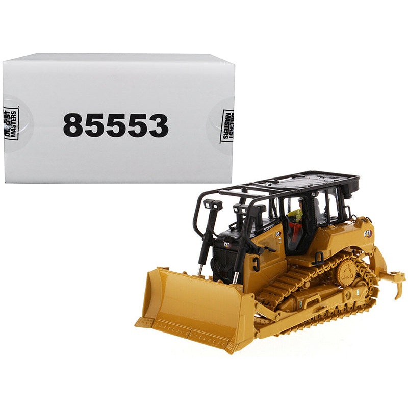 CAT Caterpillar D6 Track Type Tractor Dozer with SU Blade and Operator “High Line” Series 1/50 Diecast Model by Diecast Masters