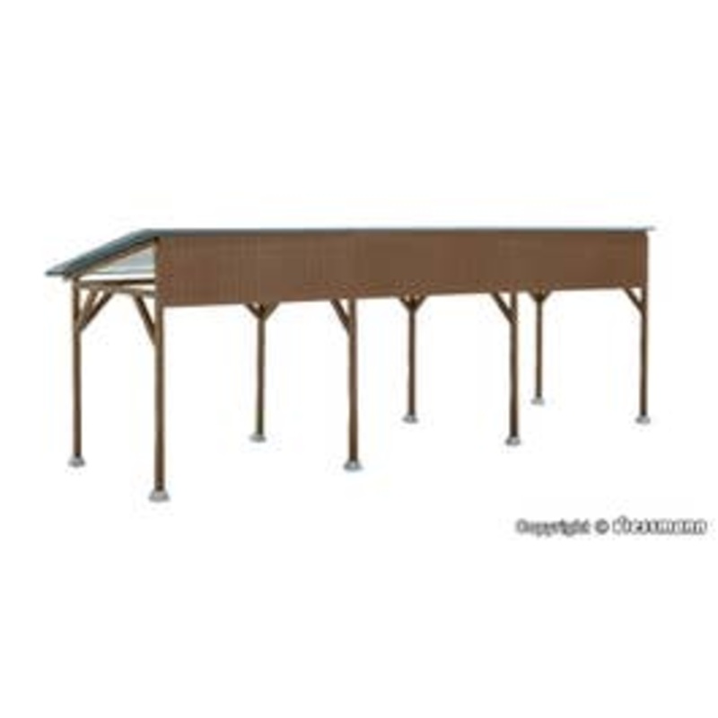 Kibri 38349  HO Wooden carport kit