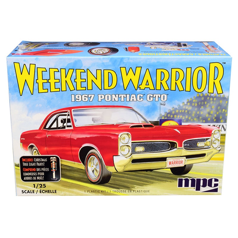 Skill 3 Model Kit 1967 Pontiac GTO “Weekend Warrior” 3 in 1 Kit 1/25 Scale Model by MPC