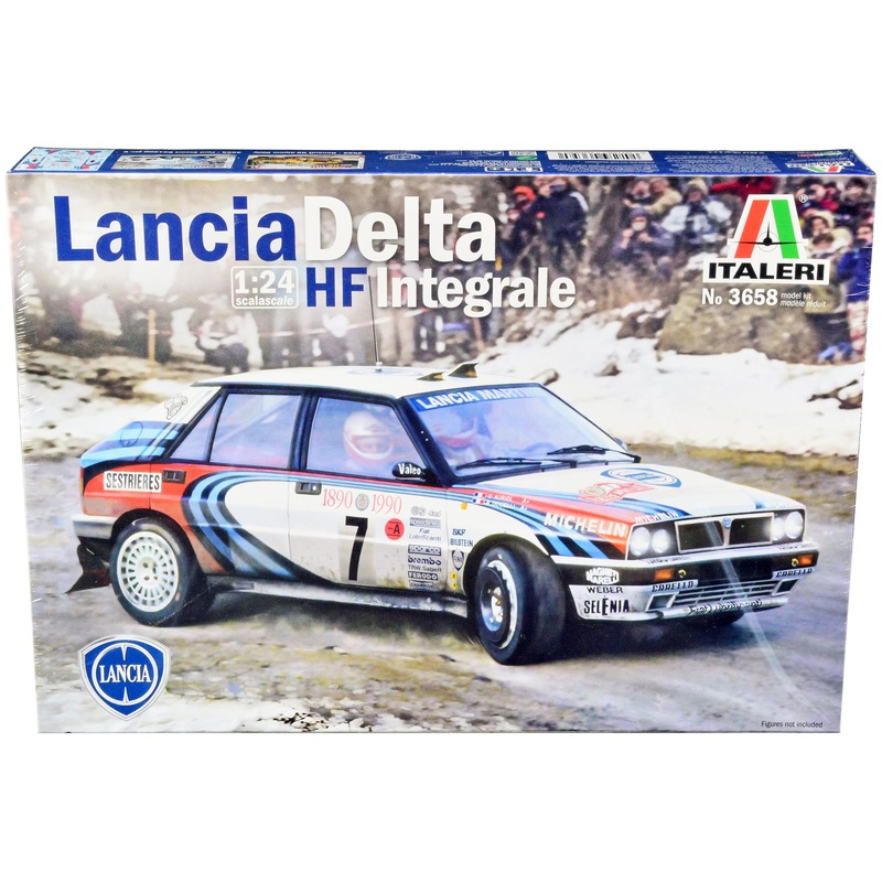 Skill 3 Model Kit Lancia Delta HF Integrale Rallye Monte Carlo (1990) 1/24 Scale Model by Italeri