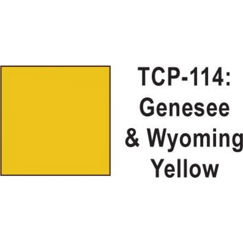 Tru Color TCP-114 Genesee and Wyoming Yellow Paint 1 ounce